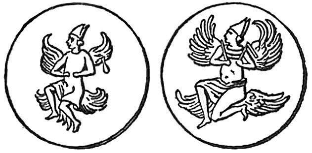 Le dieu Maltais avec une mitre semblable.