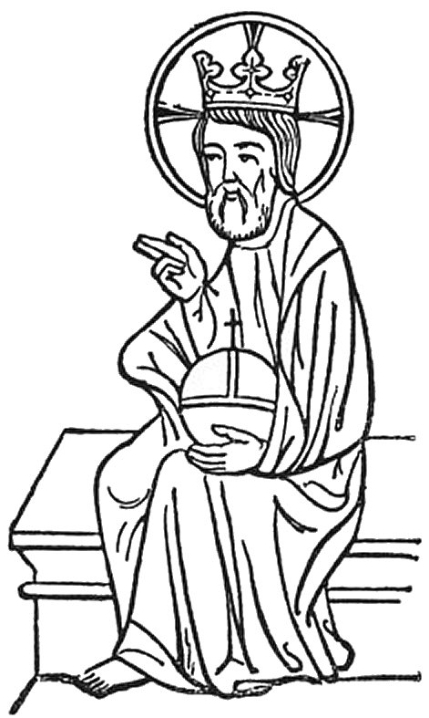 L'image papale de Dieu avec le globe band� du paganisme.