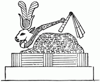 D�ification d'un veau ou jeune taureau avec des taches.