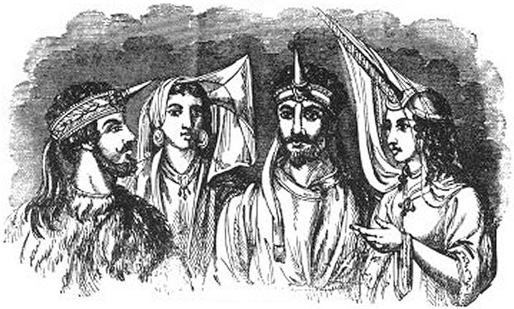 Les coiffures � cornes.