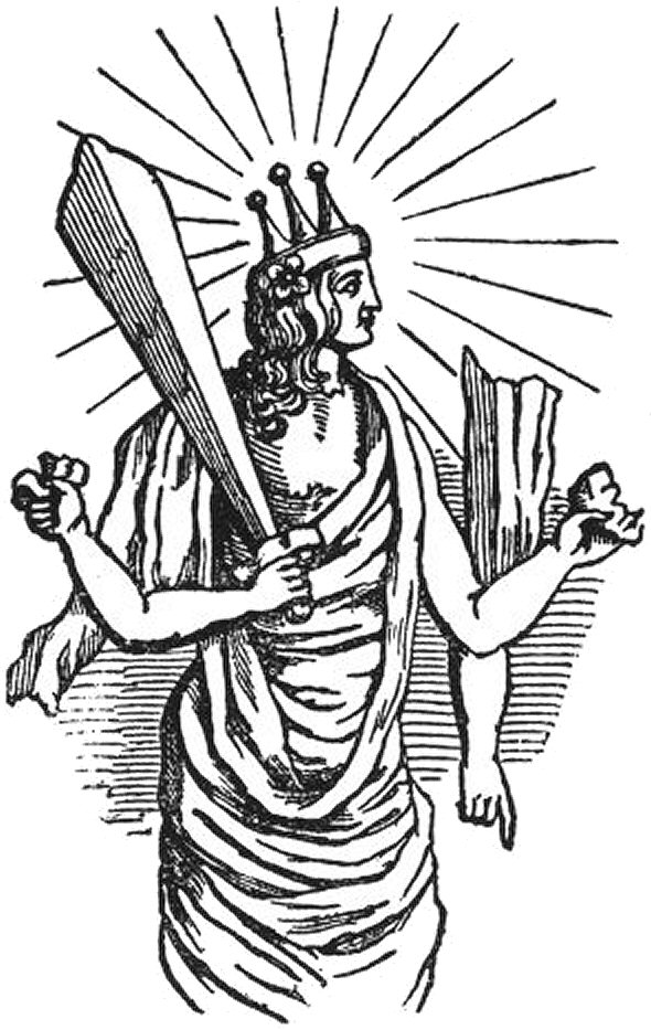 La couronne � trois cornes de Vichnou.